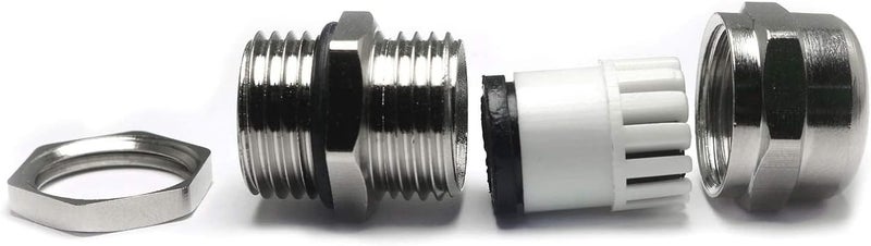 SQXBK 5PCS PG9 4-8mm Wire Range Metal Waterproof Connector Fastener Locknut Stuffing Cable Gland - Image 3